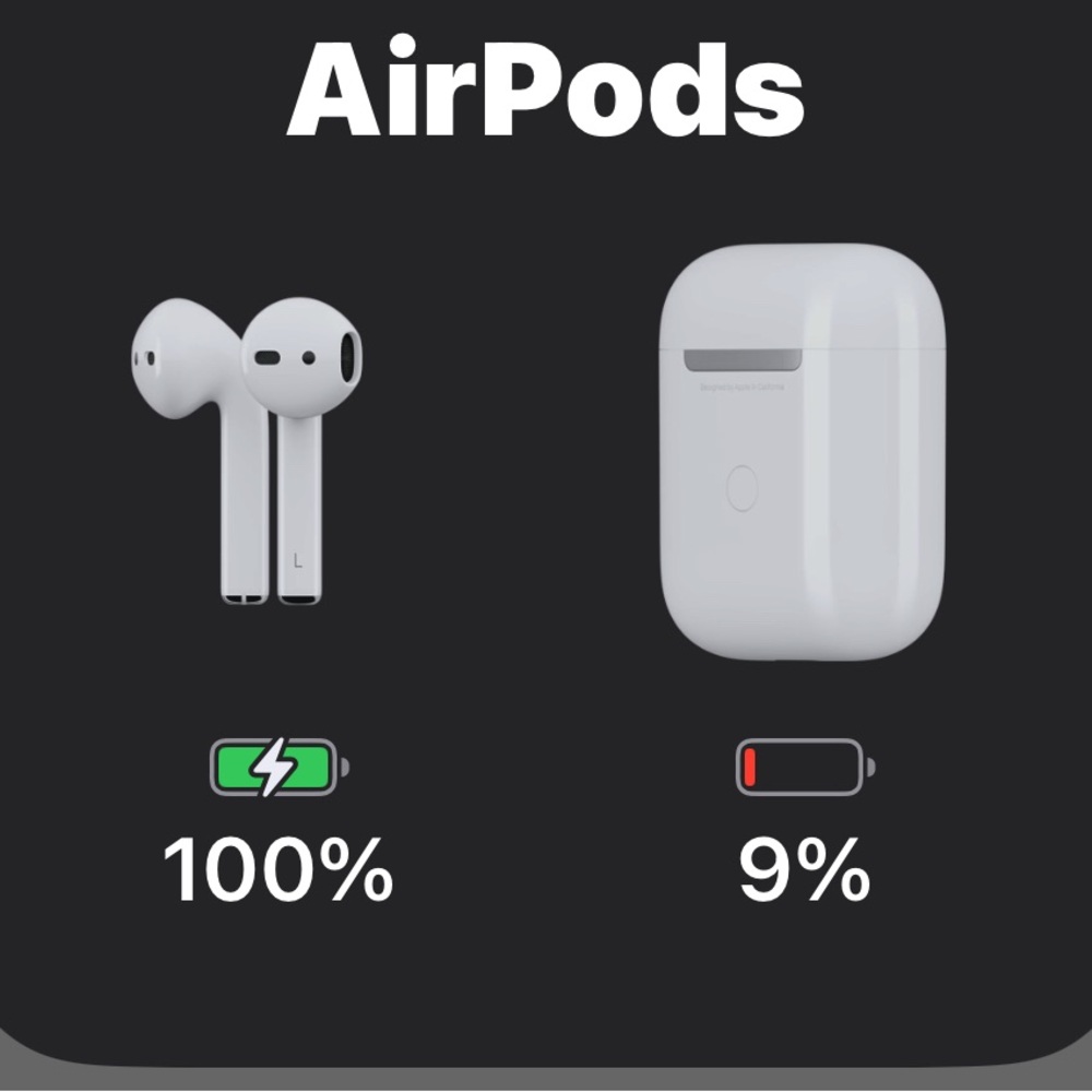 Apple Wireless Earbuds with White Charging Case  .